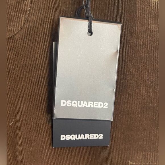 Dsquared2 Women’s trousers in cocoa brown corduroy distressed pants NWT. 40 - Picture 3 of 11